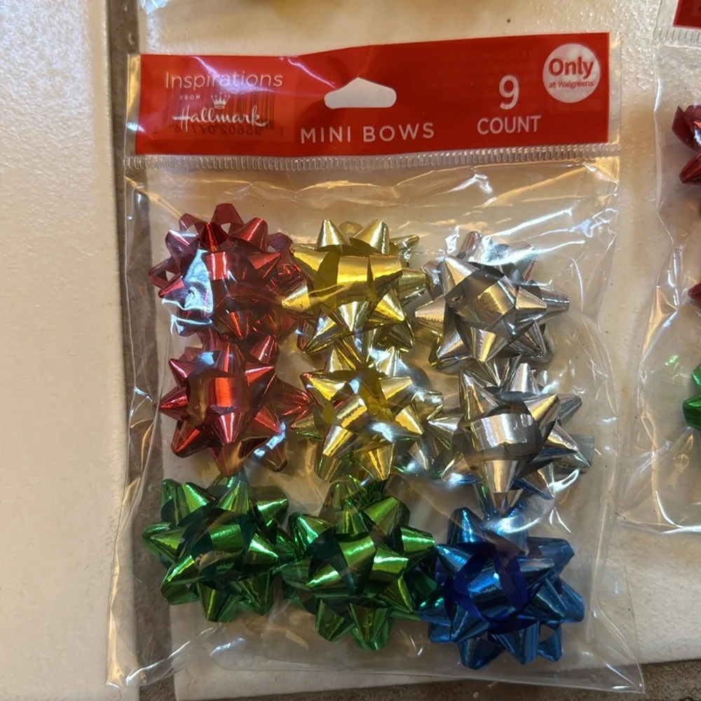 Bundle of 36 Multi-Color Mini Bows Inspirations from Hallmark